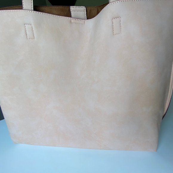 Street Level brand vegan dusty pink laser-cut bag - Picture 5 of 6